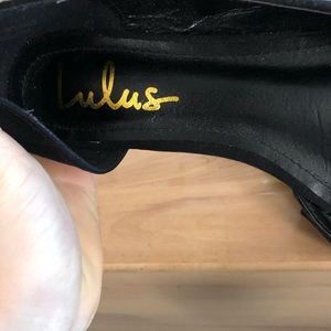 Lulus black flats